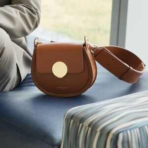 LePARMENTIER Paris Yucca Suede and Leather Shoulder Bag